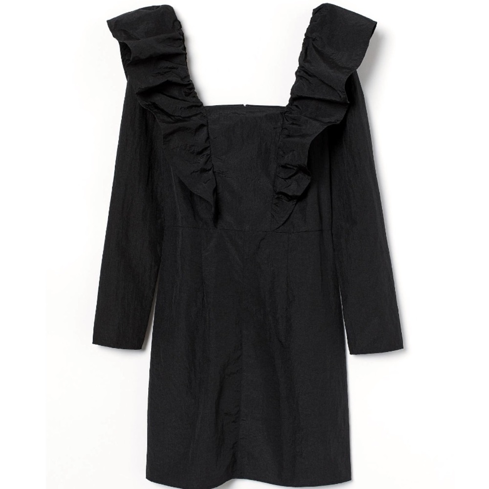NWT: H&M Flounce-trimmed Dress